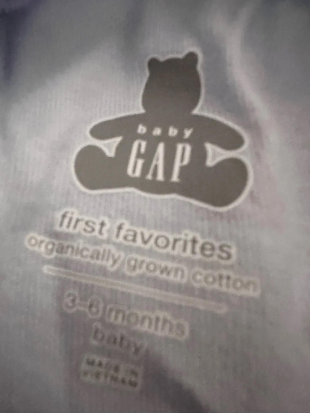 Baby GAP Organic Cotton Bodysuit & Matching Pants  size 3-6 months - bows